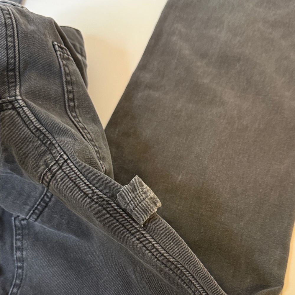 RSQ Utility Jeans Gray Carpenter Style Size 28x32 Streetwear Double Knee Unisex - Picture 4 of 13